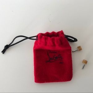Authentic Christian Louboutin Heel Tips & Dust Bag